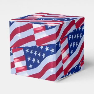 American Flag Favour Box