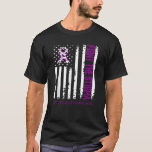 American Flag Fight The Stigma Vitiligo Awareness T-Shirt