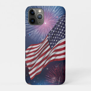 American Flag & Fireworks Case-Mate iPhone Case