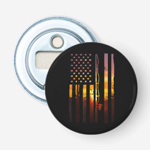 American Flag Fish Fisher Fisherman Funny Bass Fis Bottle Opener