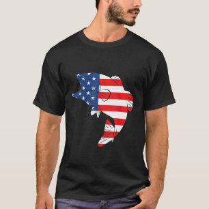 American Flag Fisherman Sailors Fishing Boat Ship T-Shirt