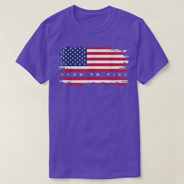 American Flag Fishing ApparelFishing 53  T-Shirt (Design Front)