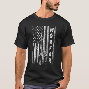 American Flag Fishing Morfar T-Shirt