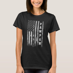 American Flag Fishing Pawpaw T-Shirt