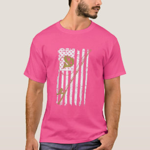 American flag fishing tee vintage fishing
