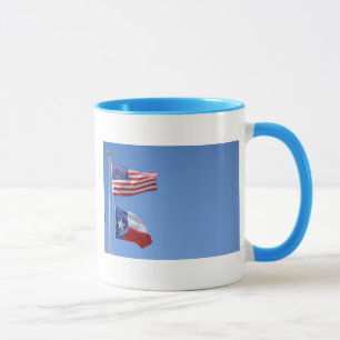 American Flag Flags Texas Stars Stripes Mug