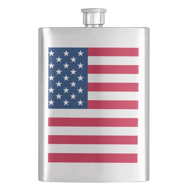 American Flag Flask USA - United States of America (Front)