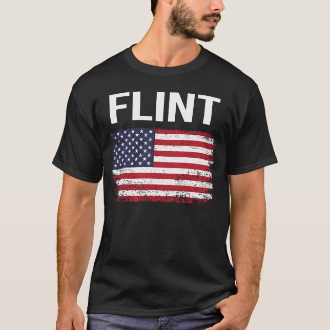 American Flag Flint T-Shirt (Front)
