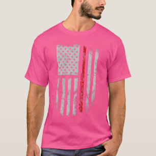 American Flag Flute Player T Shirts