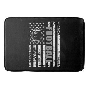 American Flag football Patriotic football Bath Mat