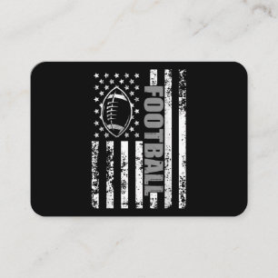 American Flag football Patriotic football Business Card