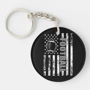 American Flag football Patriotic football Key Ring