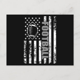 American Flag football Patriotic football Postcard