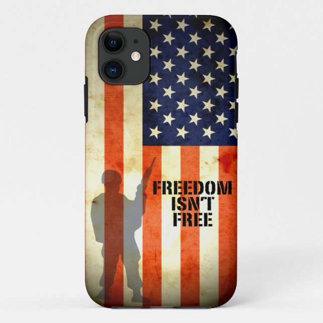 American Flag Freedom isn't Free Iphone 5 Case (Back)