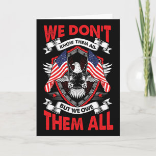 American Flag Freedom Love For Your Country Patrio Card