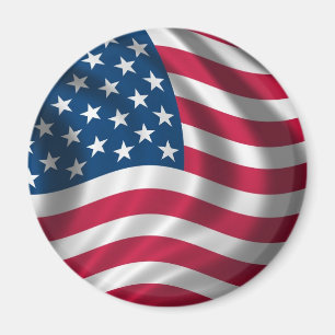 American flag fridge magnet