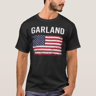American Flag Garland T-Shirt