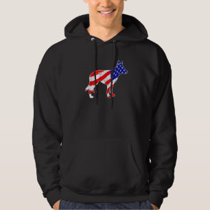 American Flag German Shepherd Patriotic Dog Dad Do Hoodie