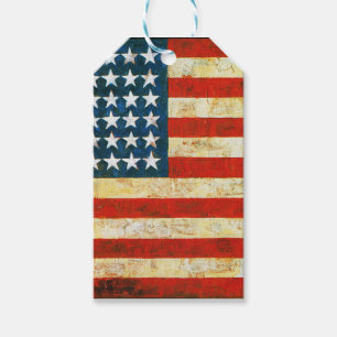 American Flag Gift Tags