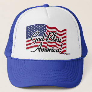 American Flag - God Bless America! Trucker Hat
