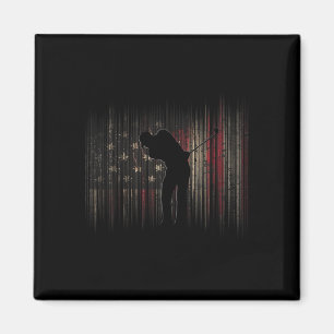 American Flag Golf Apparel - Golf  Magnet