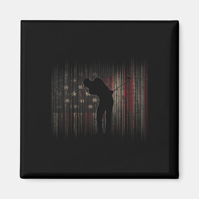 American Flag Golf Apparel - Golf  Magnet (Front)