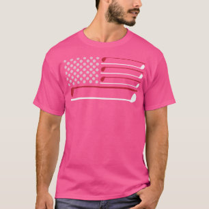 American Flag Golf Club Sports T-Shirt
