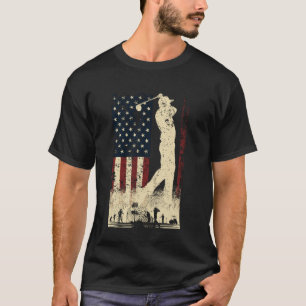 American Flag Golf Club USA 4th Of July For Men Wo T-Shirt