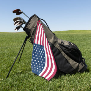 American flag golf towel