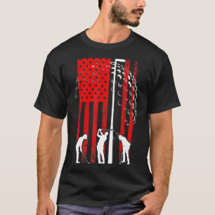 American Flag Golf Vintage 4th Of July Golfer 1 T-Shirt