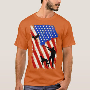 American Flag Goose Hunting T-Shirt