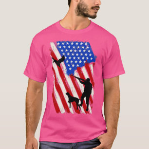 American Flag Goose Hunting T-Shirt