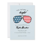 American Flag Graduation Party Sunglasses Future