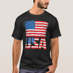 American Flag Graphic 4th Of July For Men Women Pa T-Shirt