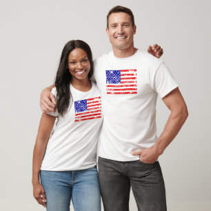 American Flag Grunge Shirt