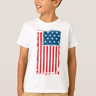 American Flag Grunge Vintage Tshirt