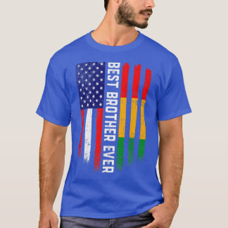 American Flag & Guinea Flag Best Brother Ever T-Shirt