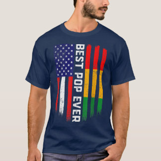 American Flag & Guinea Flag Best Pop Ever T-Shirt