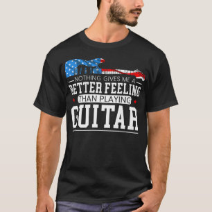 American Flag Guitar Patriotic Guitarist   7 T-Shirt