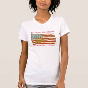 American Flag Guitar T-shirt