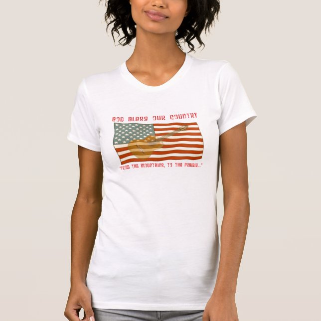 American Flag Guitar T-shirt (Front)