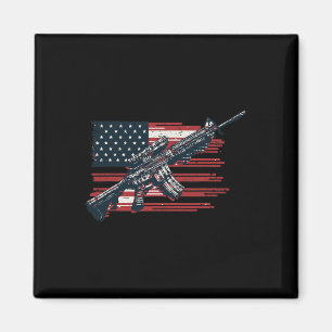 American Flag Guns 1st Of July Guns Independence D Magnet