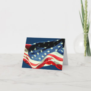 American Flag Happy Veterans Day Military Card
