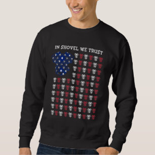 American Flag Hd In Shovel We Trust Shovelhead Mot Sweatshirt