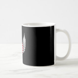 American flag heart 4th of july usa veteran coffee mug