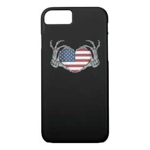 American Flag Heart Classic Design Case-Mate iPhone Case