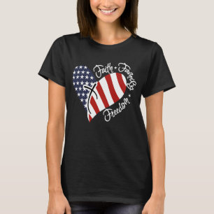 American Flag Heart T-Shirt