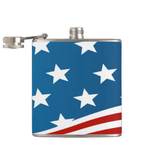 American Flag Hip Flask