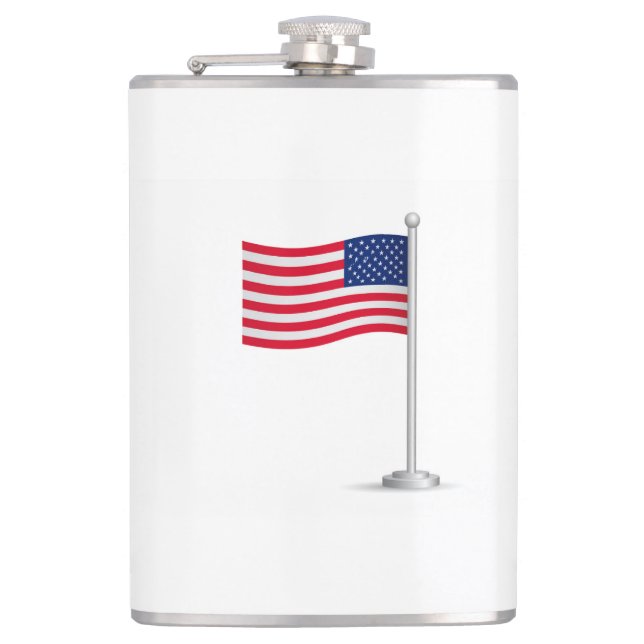 american flag hip flask (Front)