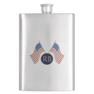 American Flag Hip Flask